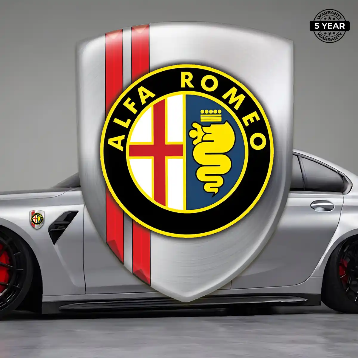 Alfa Romeo 3D Badge Sticker Prestige Line
