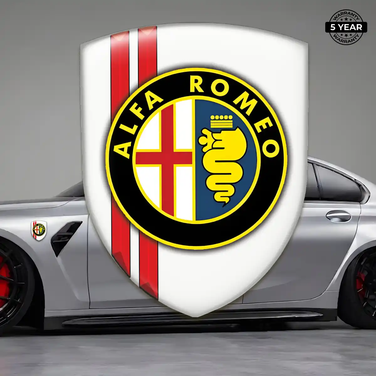 Alfa Romeo 3D Badge Sticker Signature Grade
