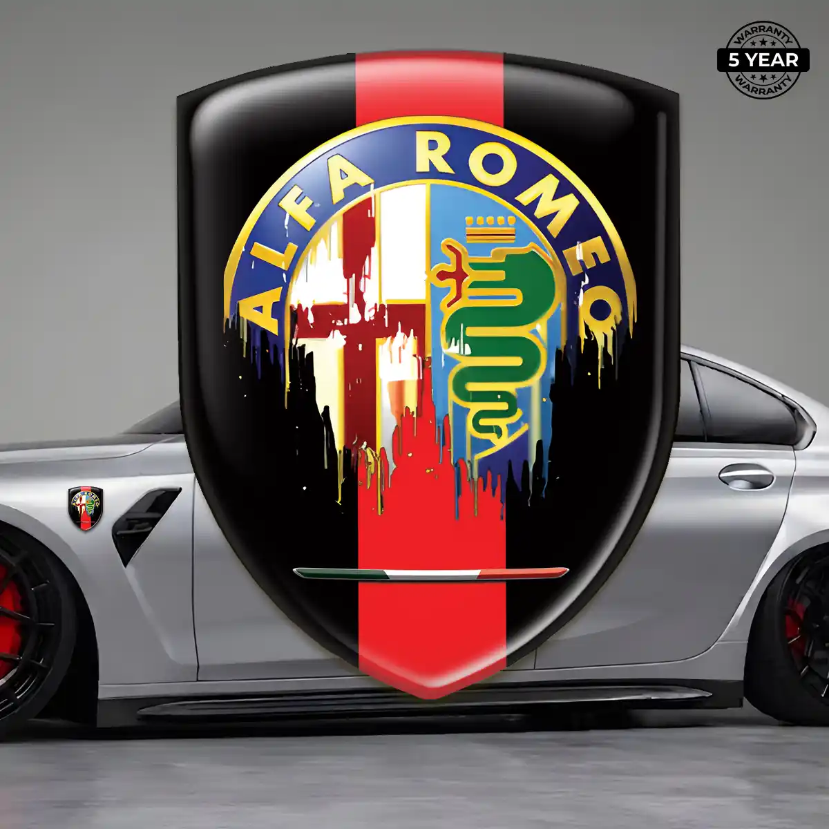 Alfa Romeo 3D Badge Sticker Superior Craft