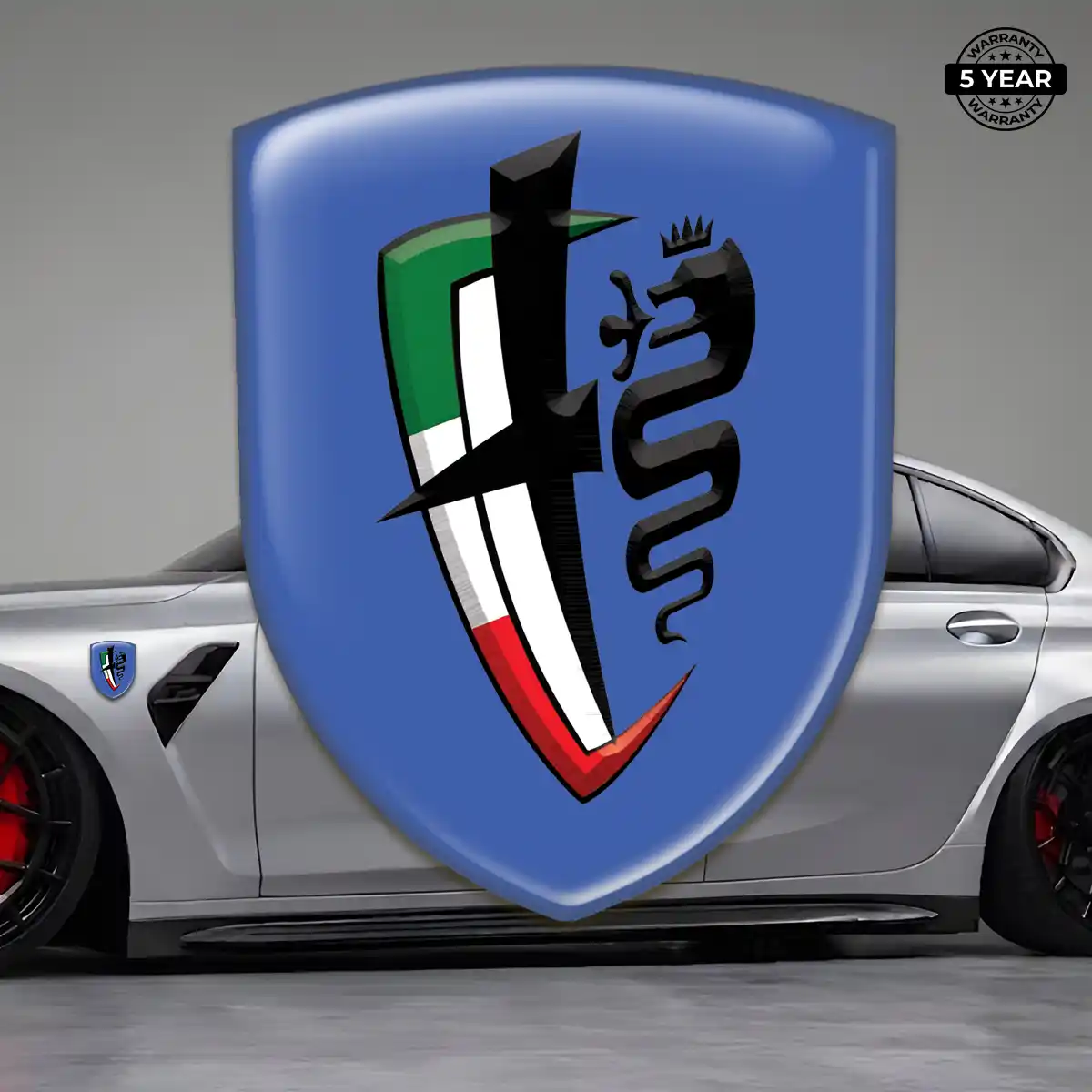 Alfa Romeo 3D Domed Sticker Deluxe Edition