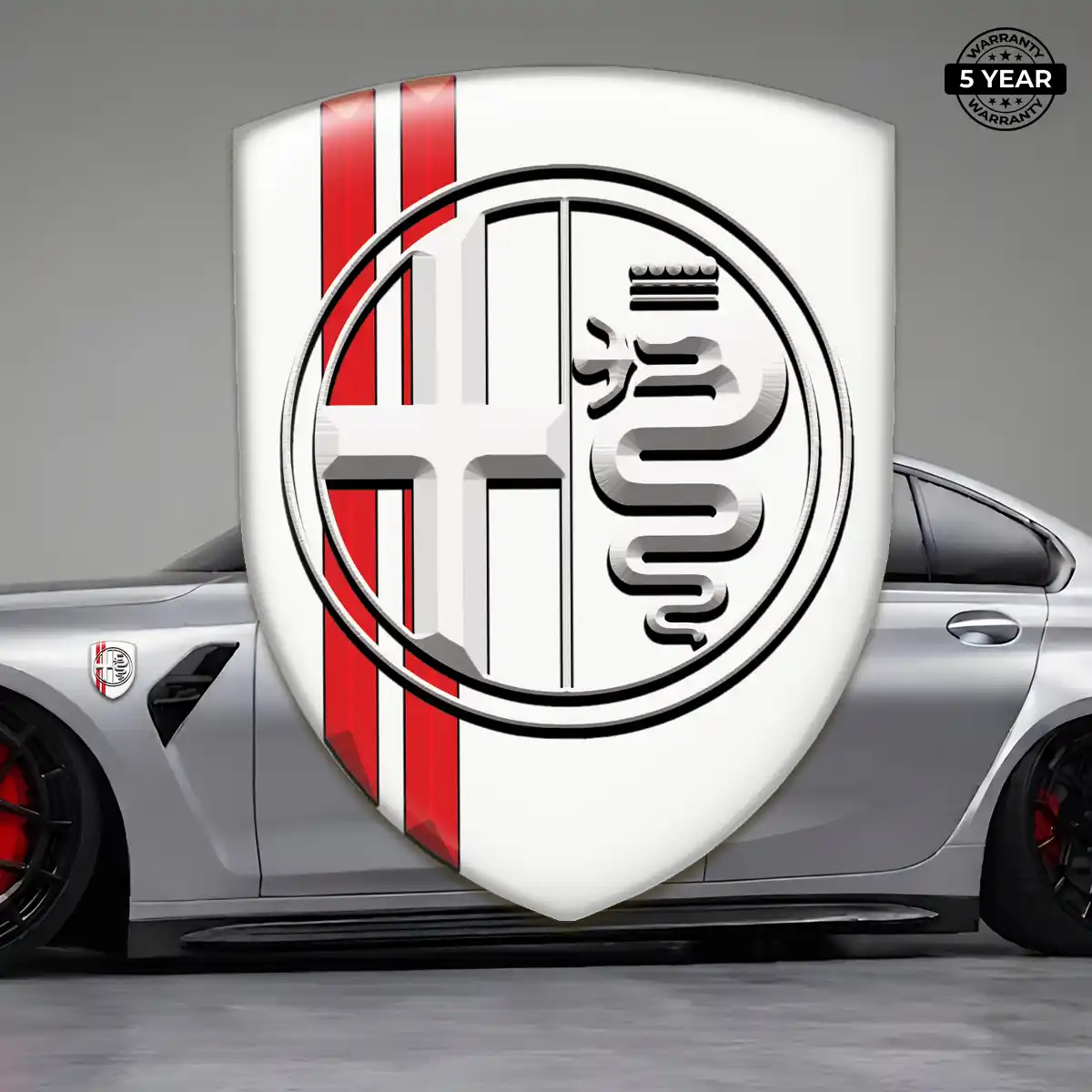 Alfa Romeo 3D Domed Sticker Prestige Line