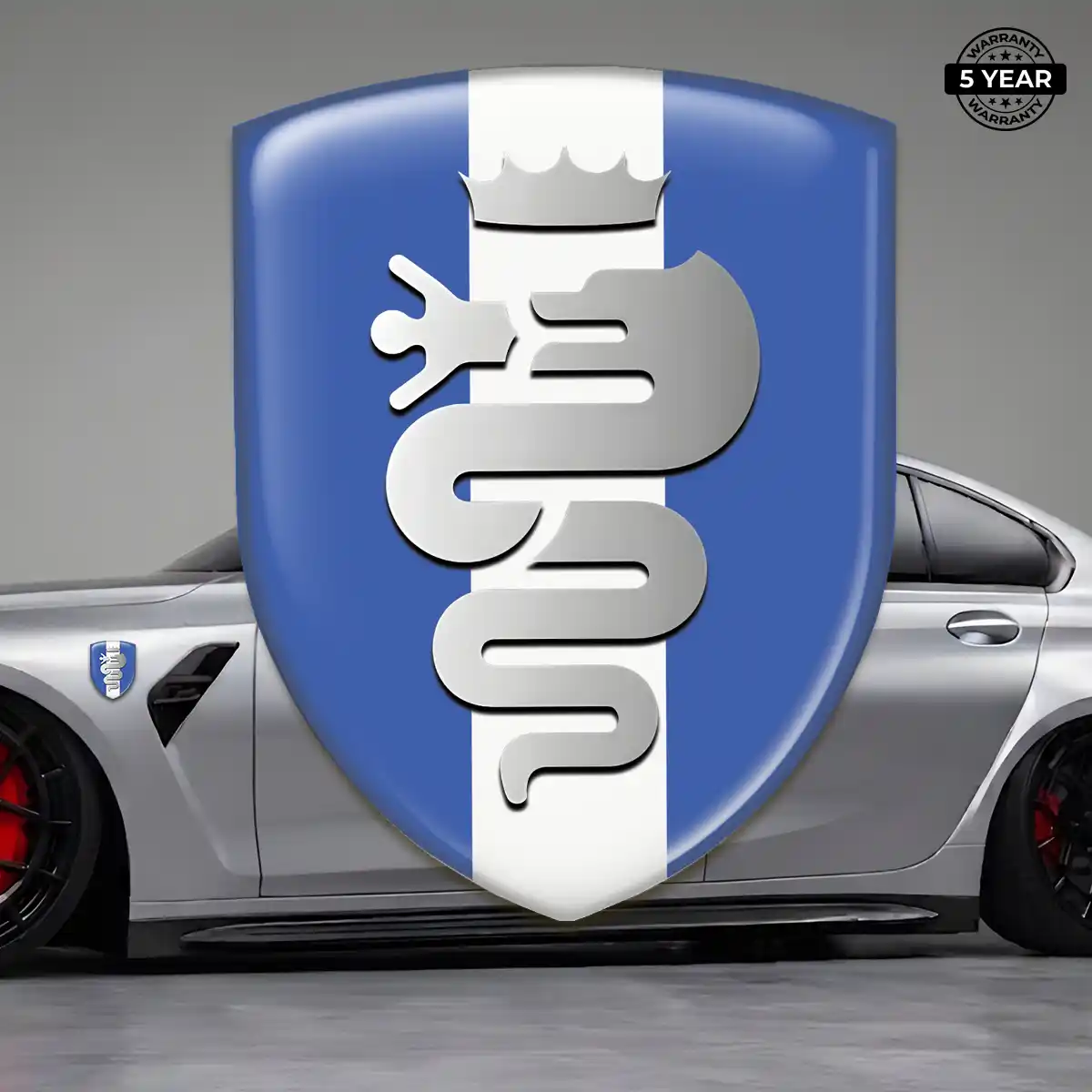 Alfa Romeo 3D Domed Sticker Prime Quality