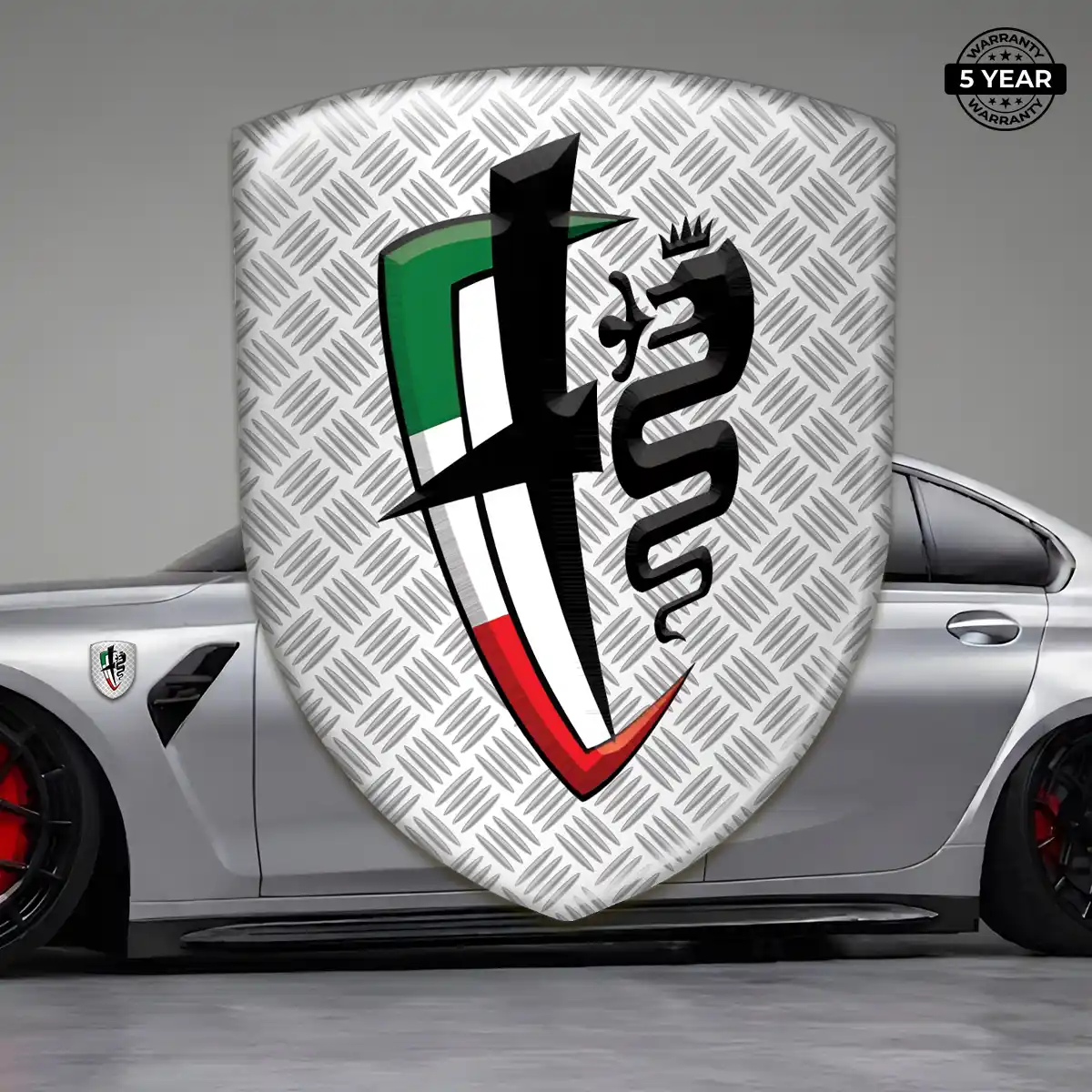 Alfa Romeo 3D Domed Sticker Signature Grade