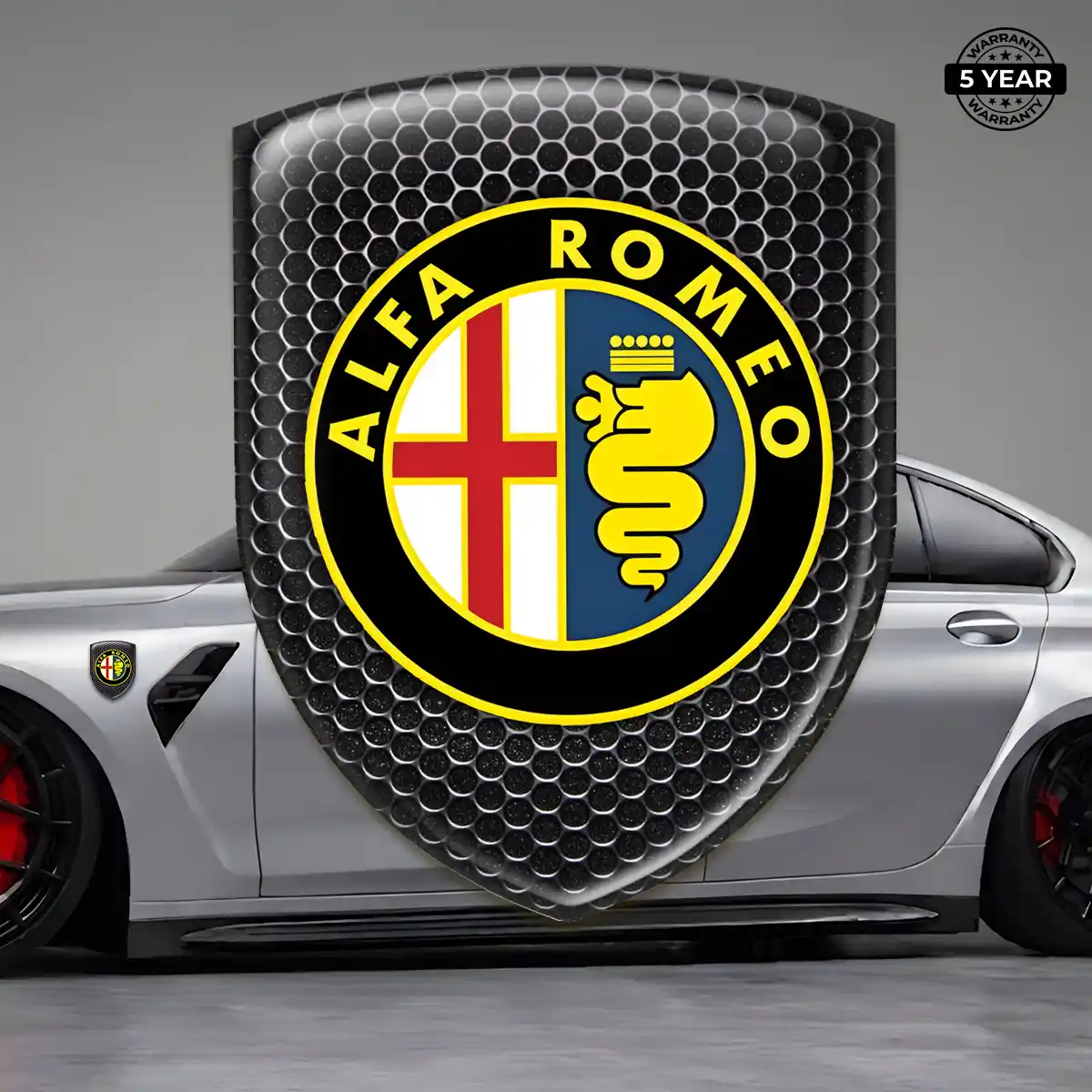 Alfa Romeo 3D Domed Sticker Superior Craft