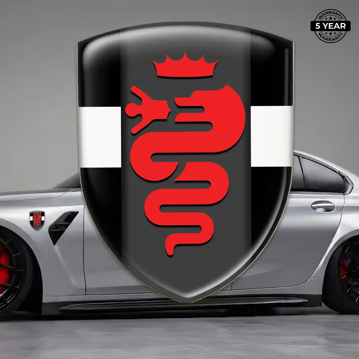Alfa Romeo 3D Emblem Sticker Elite Finish