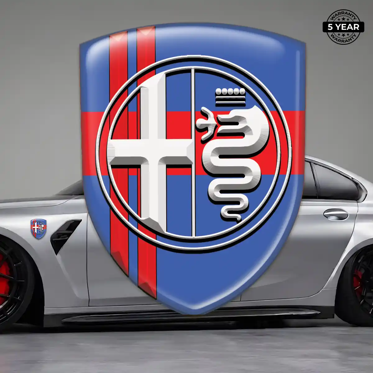 Alfa Romeo 3D Emblem Sticker Prestige Line