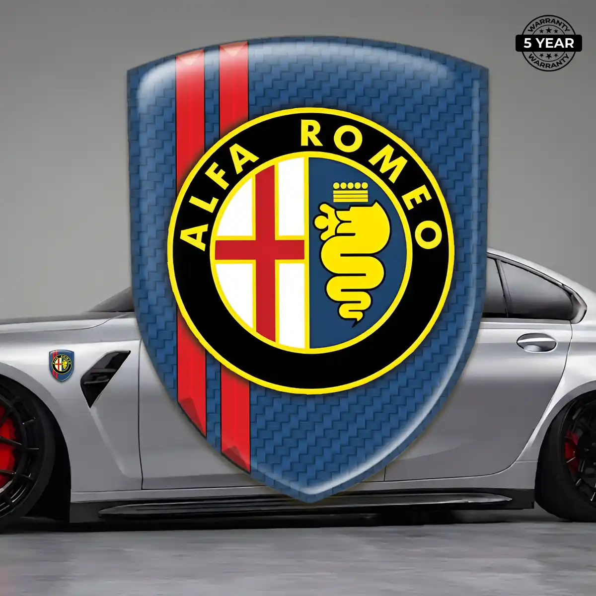 Alfa Romeo 3D Emblem Sticker Superior Craft