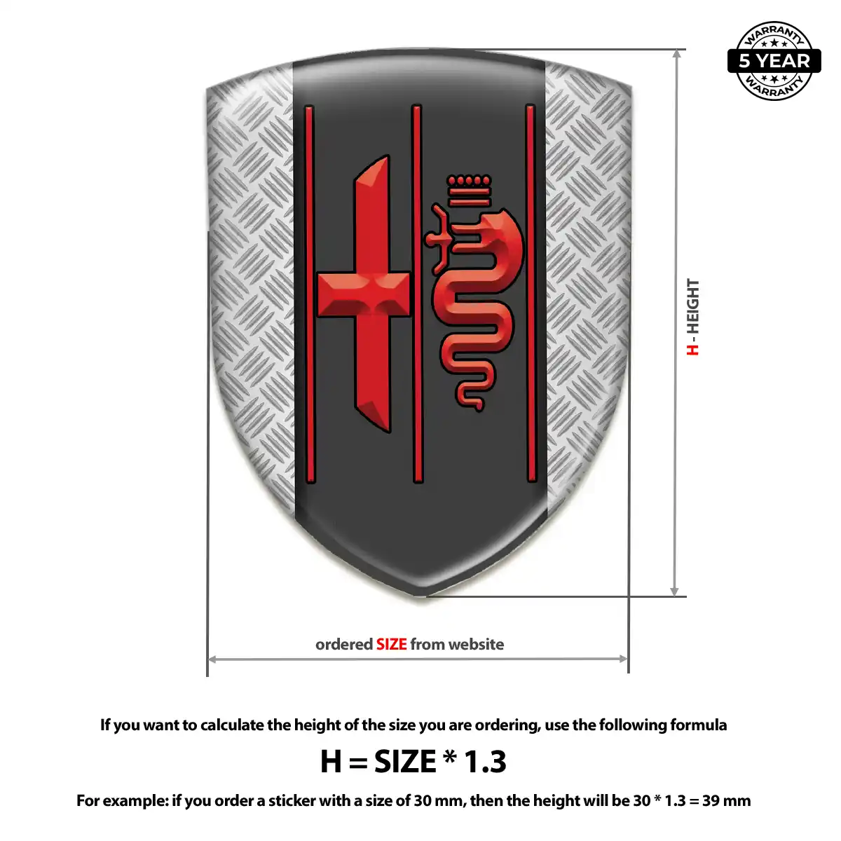 Alfa Romeo 3D Gel Sticker Exclusive Series