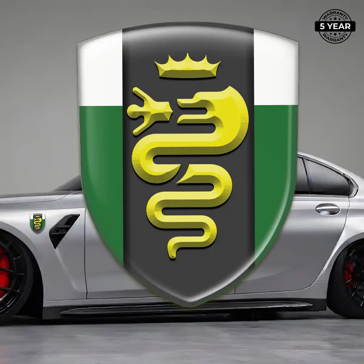 Alfa Romeo 3D Gel Sticker Refined Design