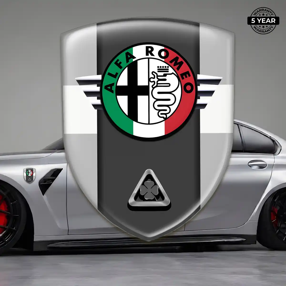 Alfa Romeo 3D Logo Sticker Exclusive Series