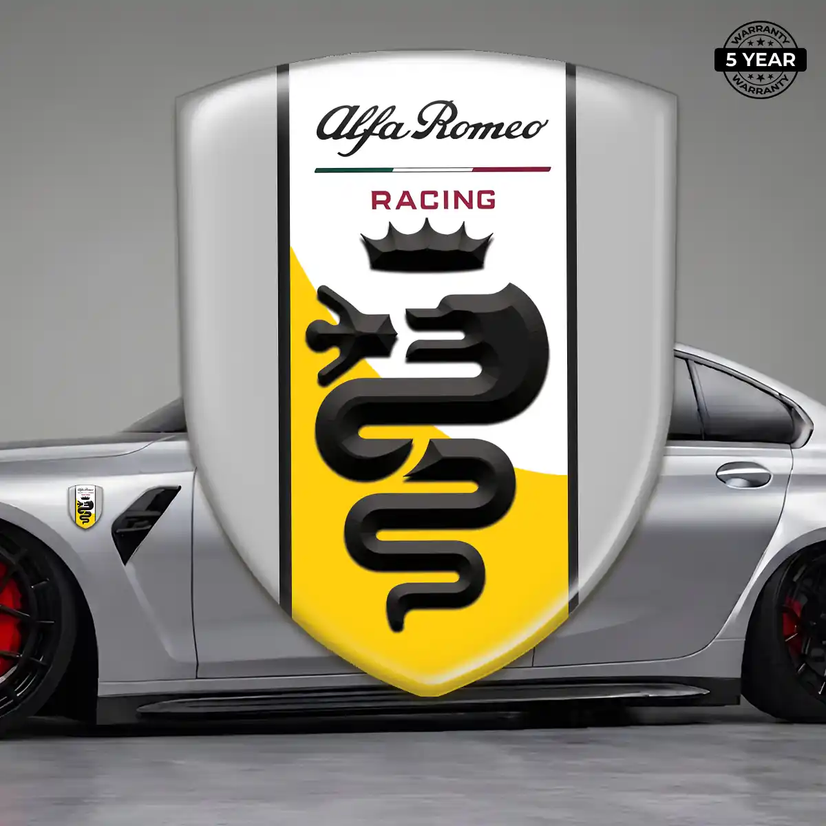 Alfa Romeo 3D Logo Sticker Prestige Line