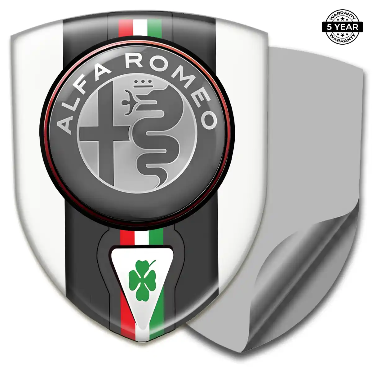 Alfa Romeo 3D Logo Sticker Signature Grade