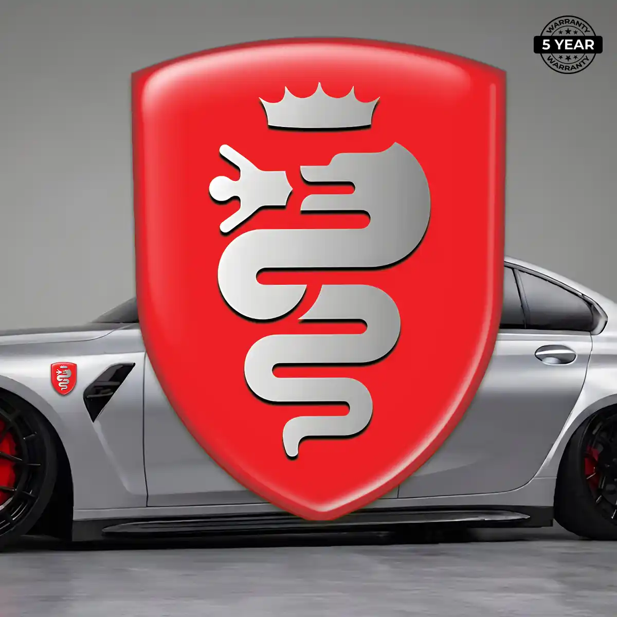 Alfa Romeo 3D Resin Sticker Elite Finish