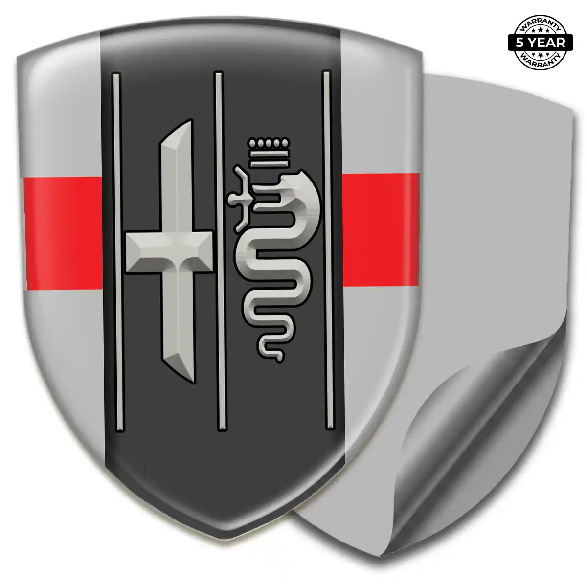 Alfa Romeo 3D Resin Sticker Prestige Line