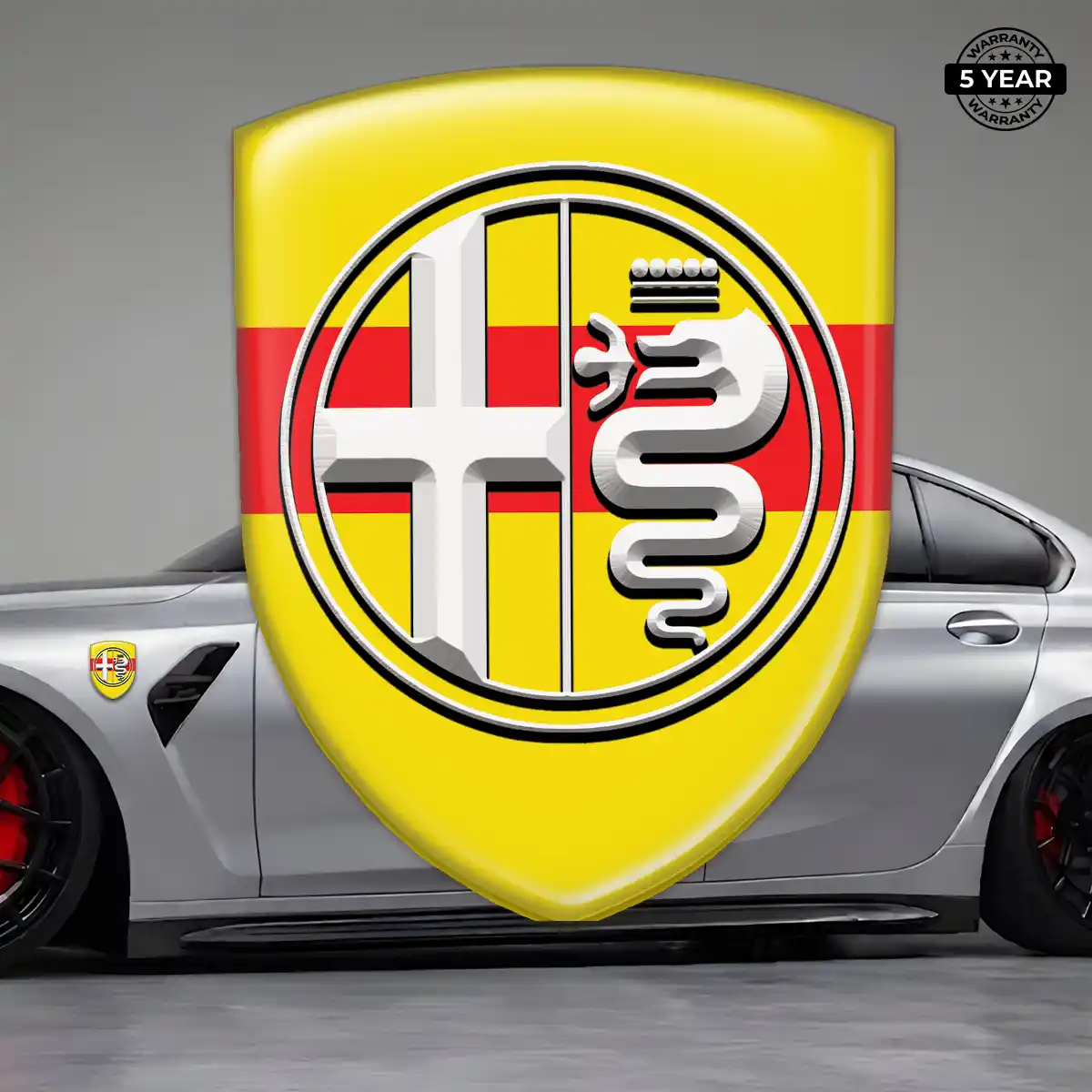 Alfa Romeo Automotive Emblem Sticker Prime Quality