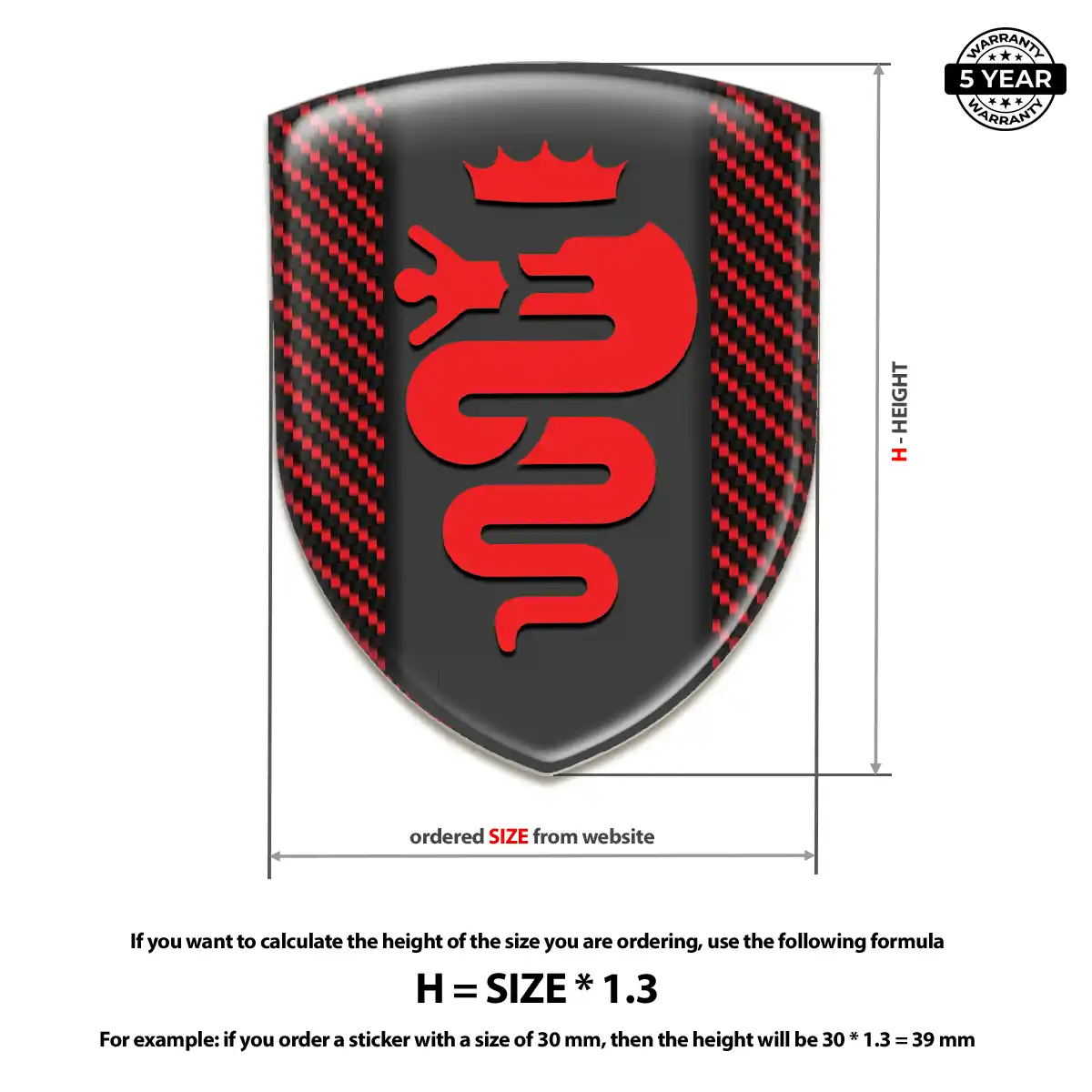 Alfa Romeo Automotive Emblem Sticker Sleek Style