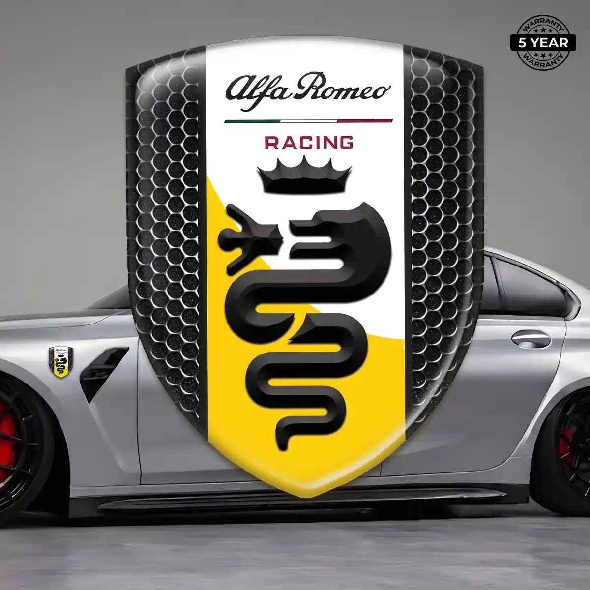 Alfa Romeo Automotive Emblem Sticker Superior Craft