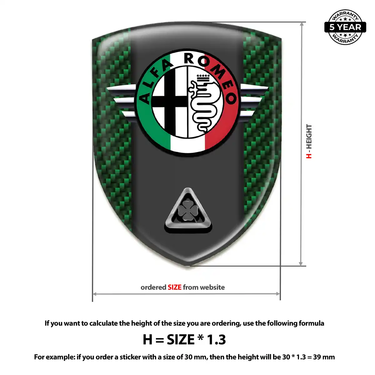 Alfa Romeo Automotive Logo Sticker Elite Finish