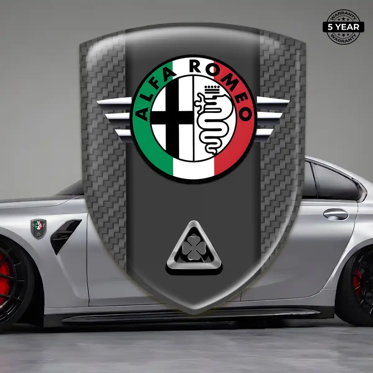 Alfa Romeo Automotive Logo Sticker Prestige Line
