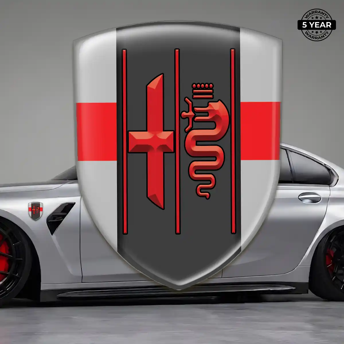 Alfa Romeo Automotive Logo Sticker Prime Quality