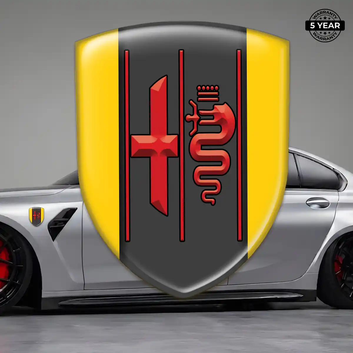 Alfa Romeo Automotive Logo Sticker Signature Grade