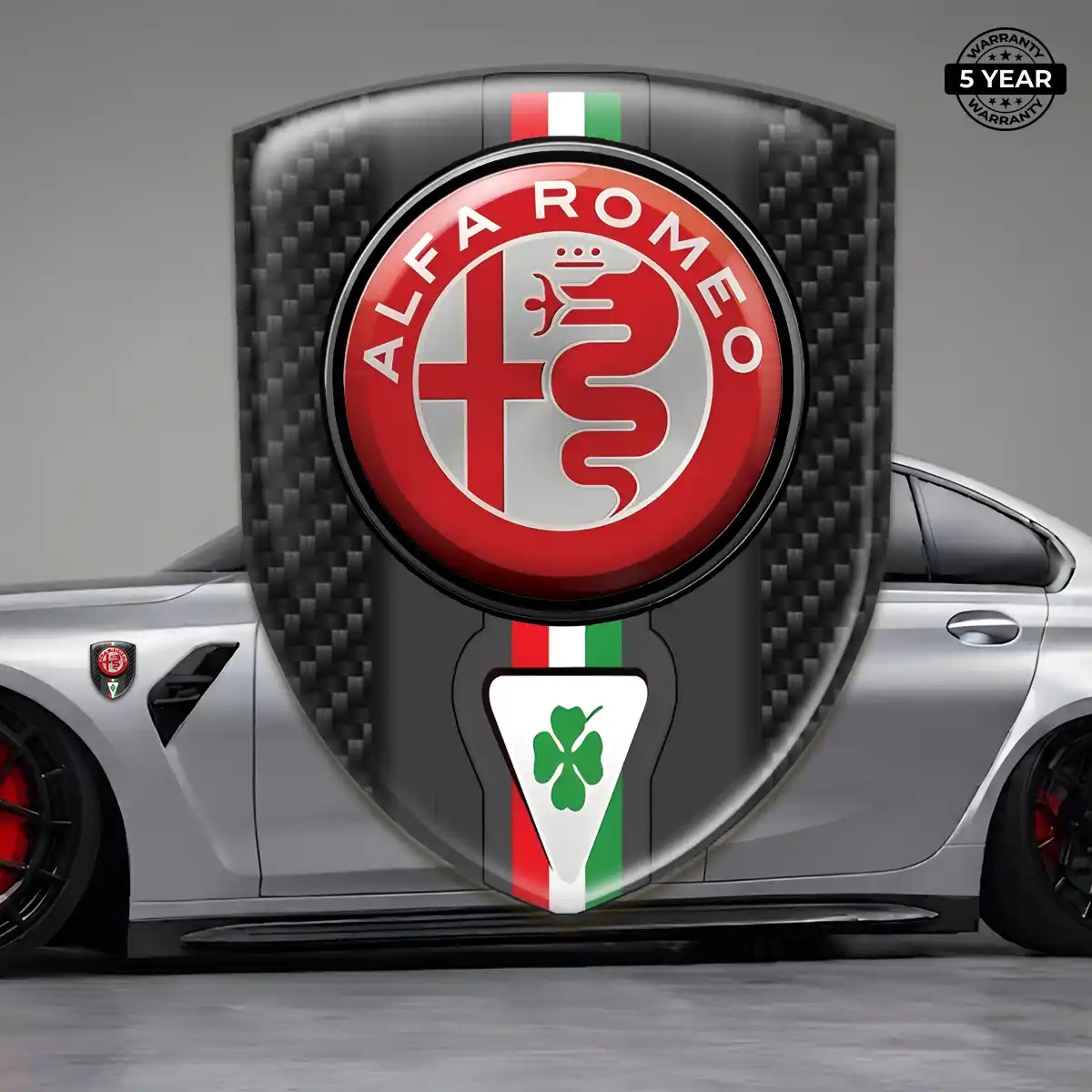Alfa Romeo Automotive Logo Sticker Superior Craft