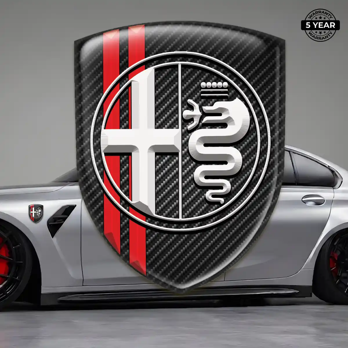 Alfa Romeo Automotive Resin Decal Exclusive Series