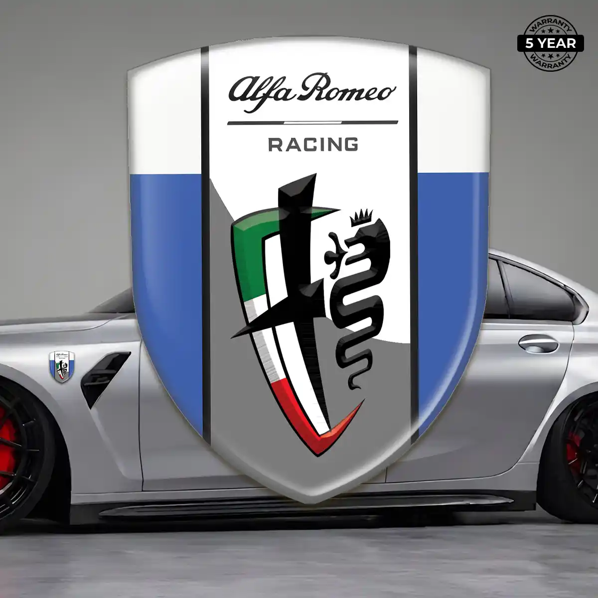 Alfa Romeo Automotive Resin Decal Refined Design