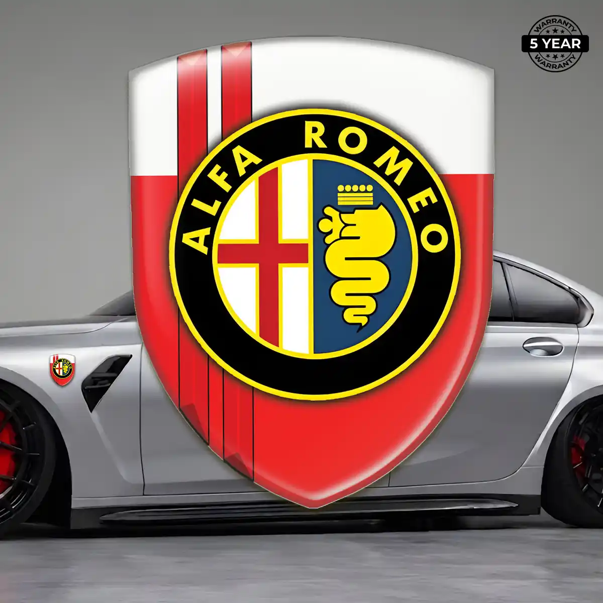 Alfa Romeo Car Badge Sticker Exclusive Series