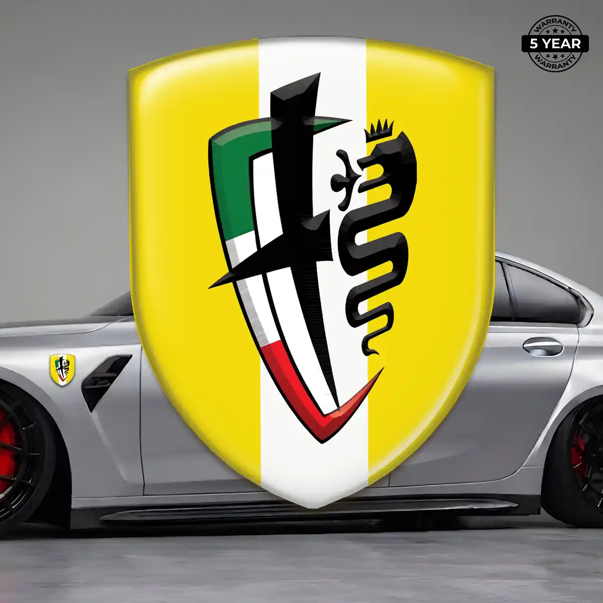 Alfa Romeo Car Badge Sticker Prestige Line