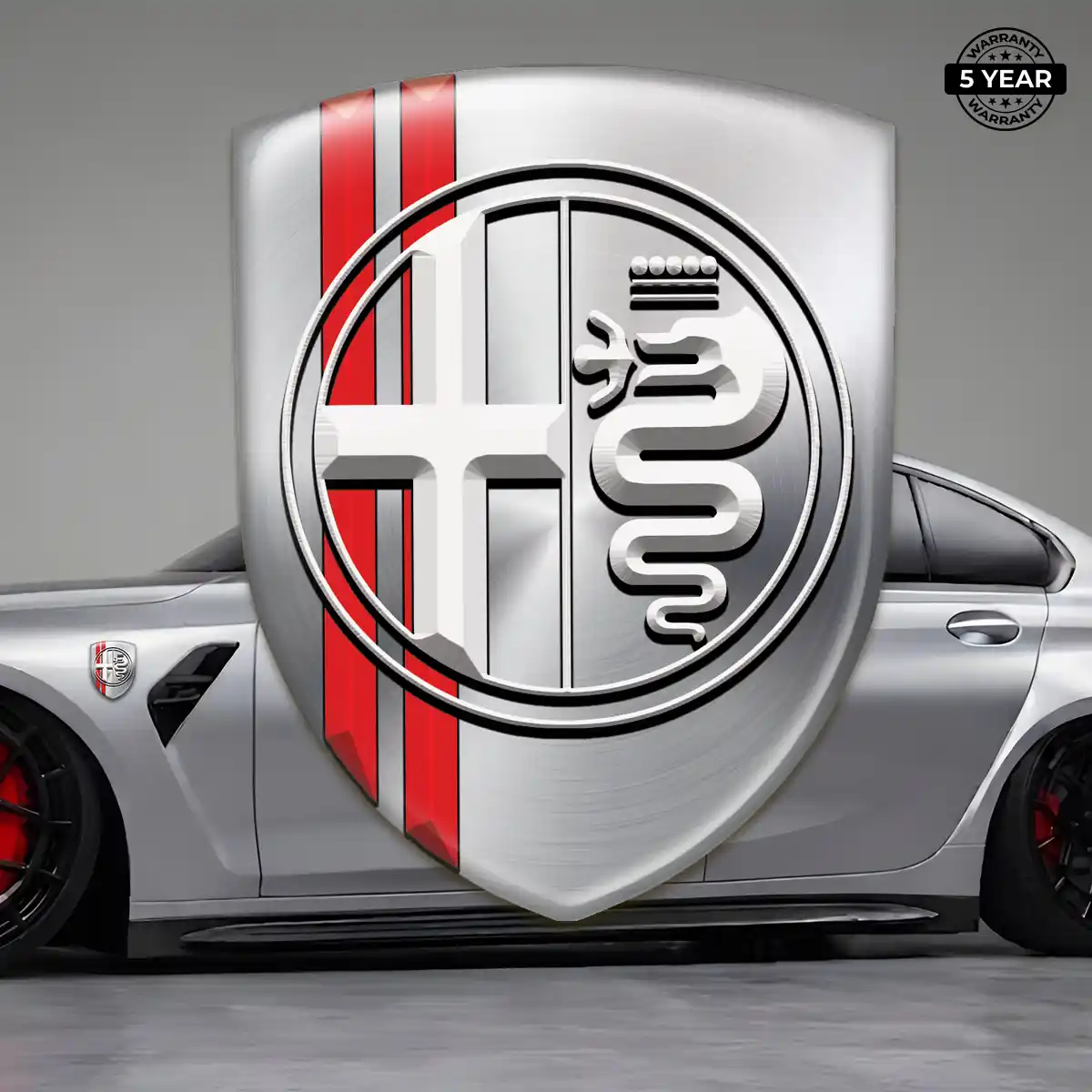 Alfa Romeo Car Badge Sticker Prime Quality