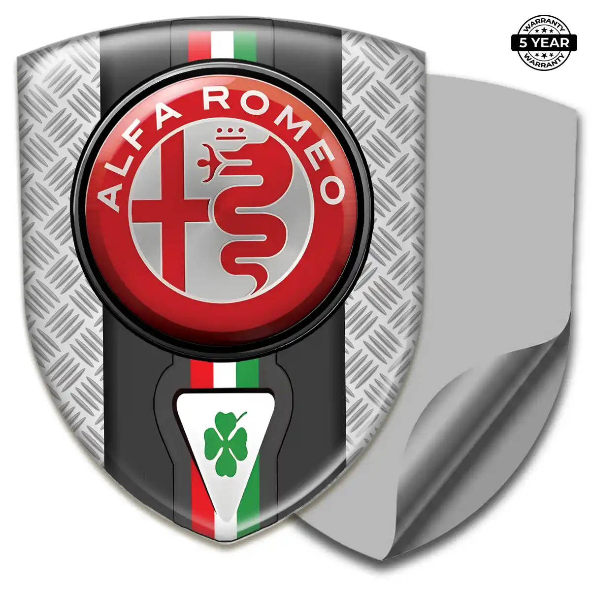 Alfa Romeo Car Badge Sticker Sleek Style