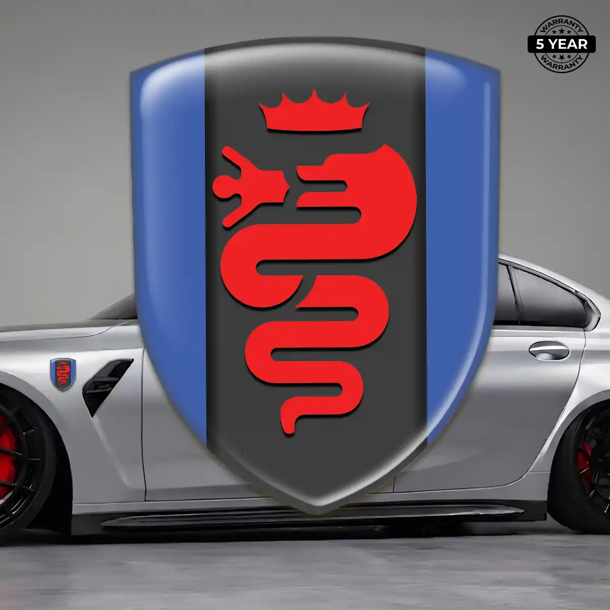 Alfa Romeo Car Emblem Decal Deluxe Edition