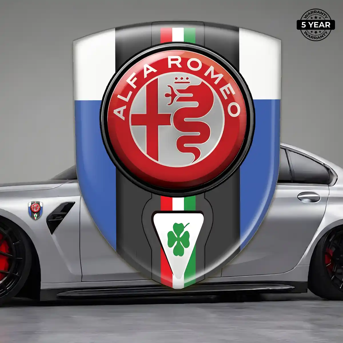 Alfa Romeo Car Emblem Decal Elite Finish