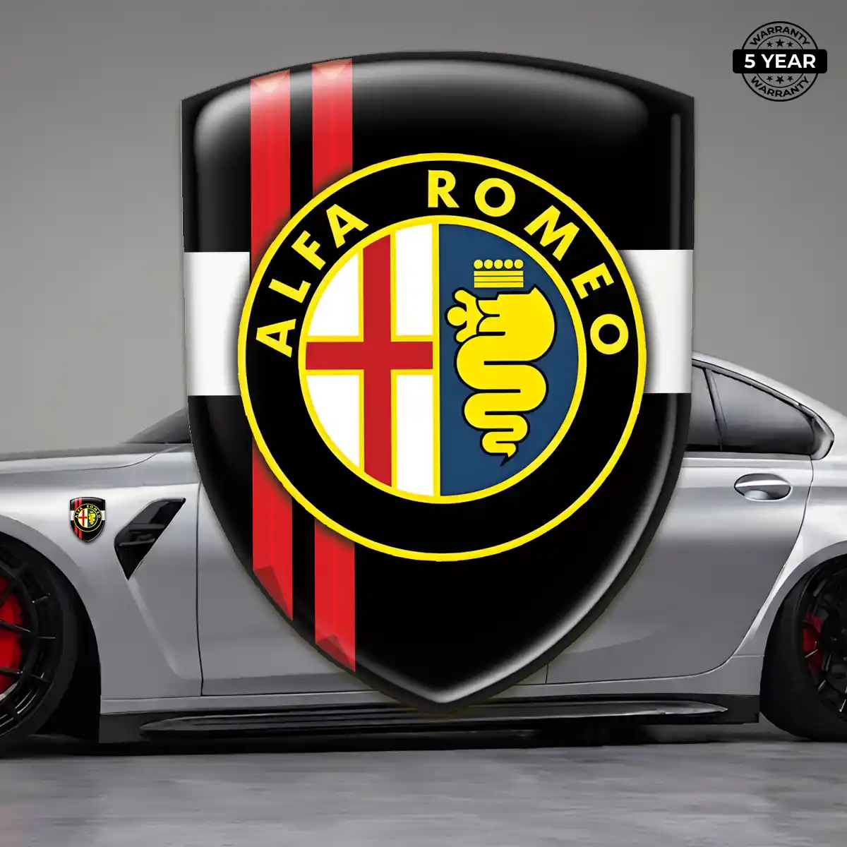 Alfa Romeo Car Emblem Decal Exclusive Series