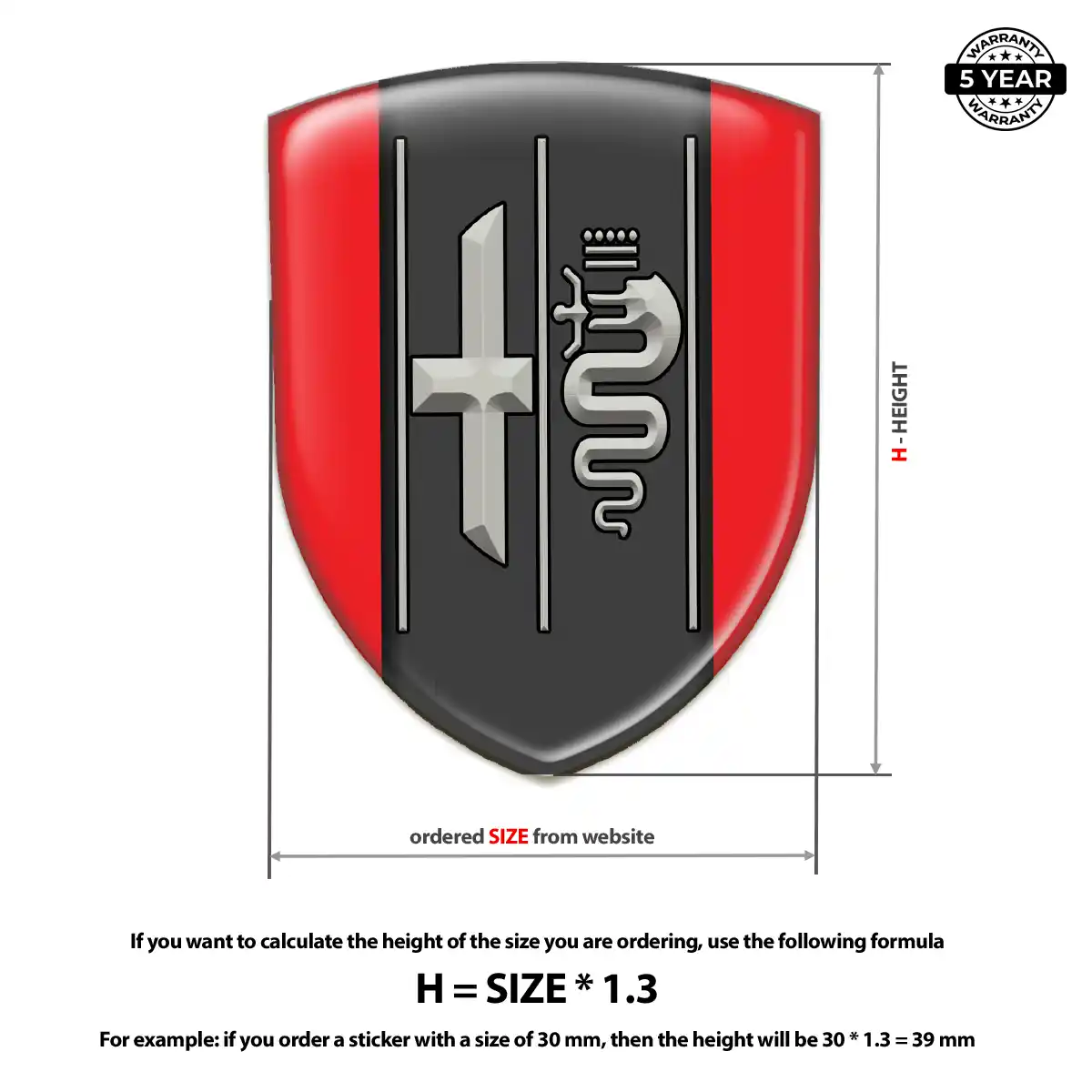 Alfa Romeo Car Emblem Decal Prime Quality
