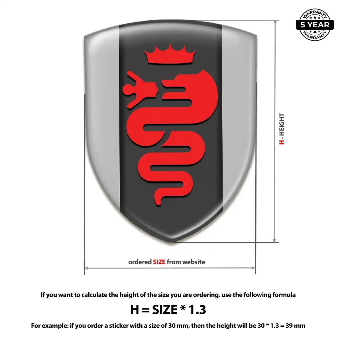 Alfa Romeo Car Emblem Decal Signature Grade