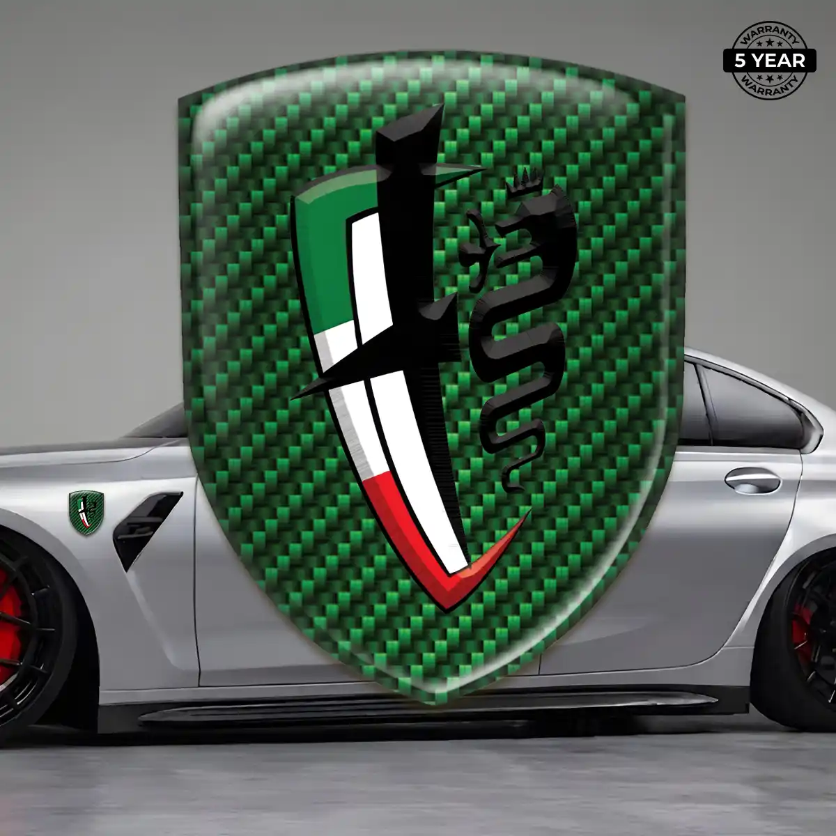 Alfa Romeo Car Emblem Decal Sleek Style