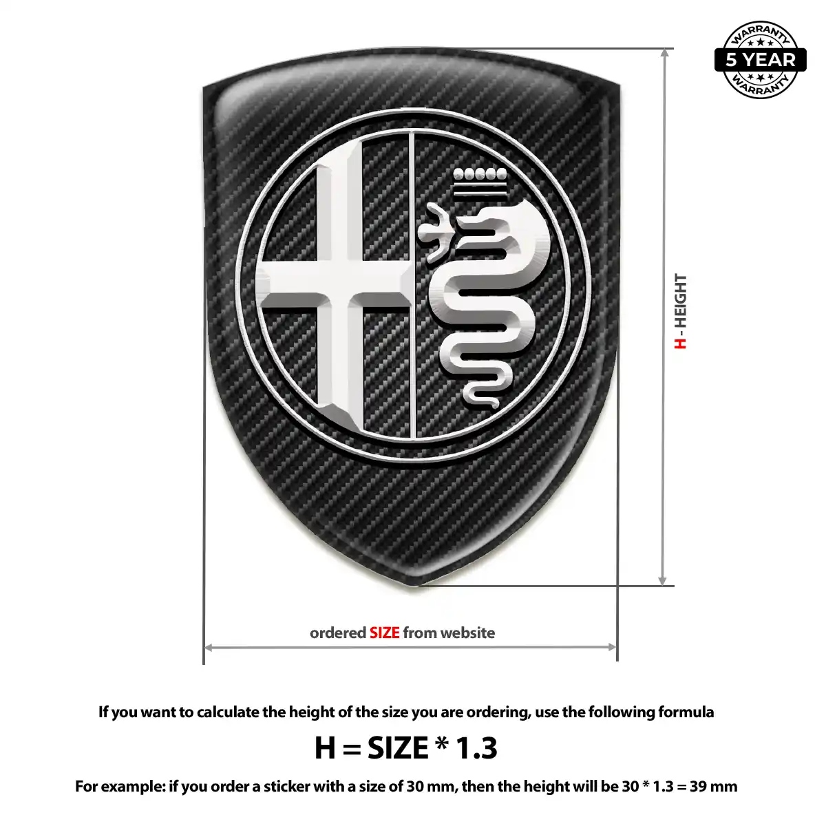 Alfa Romeo Car Emblem Overlay Deluxe Edition