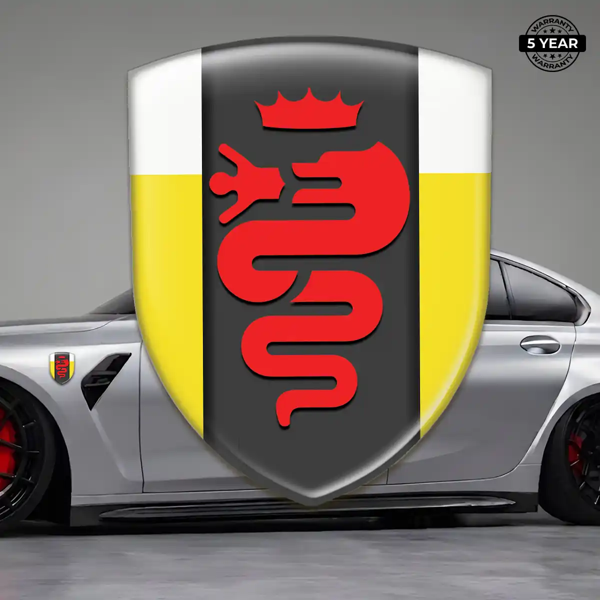 Alfa Romeo Car Emblem Overlay Elite Finish