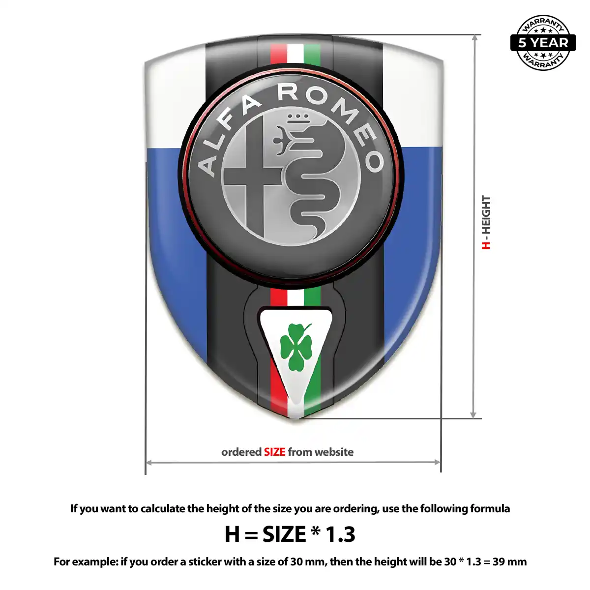 Alfa Romeo Car Emblem Overlay Prime Quality
