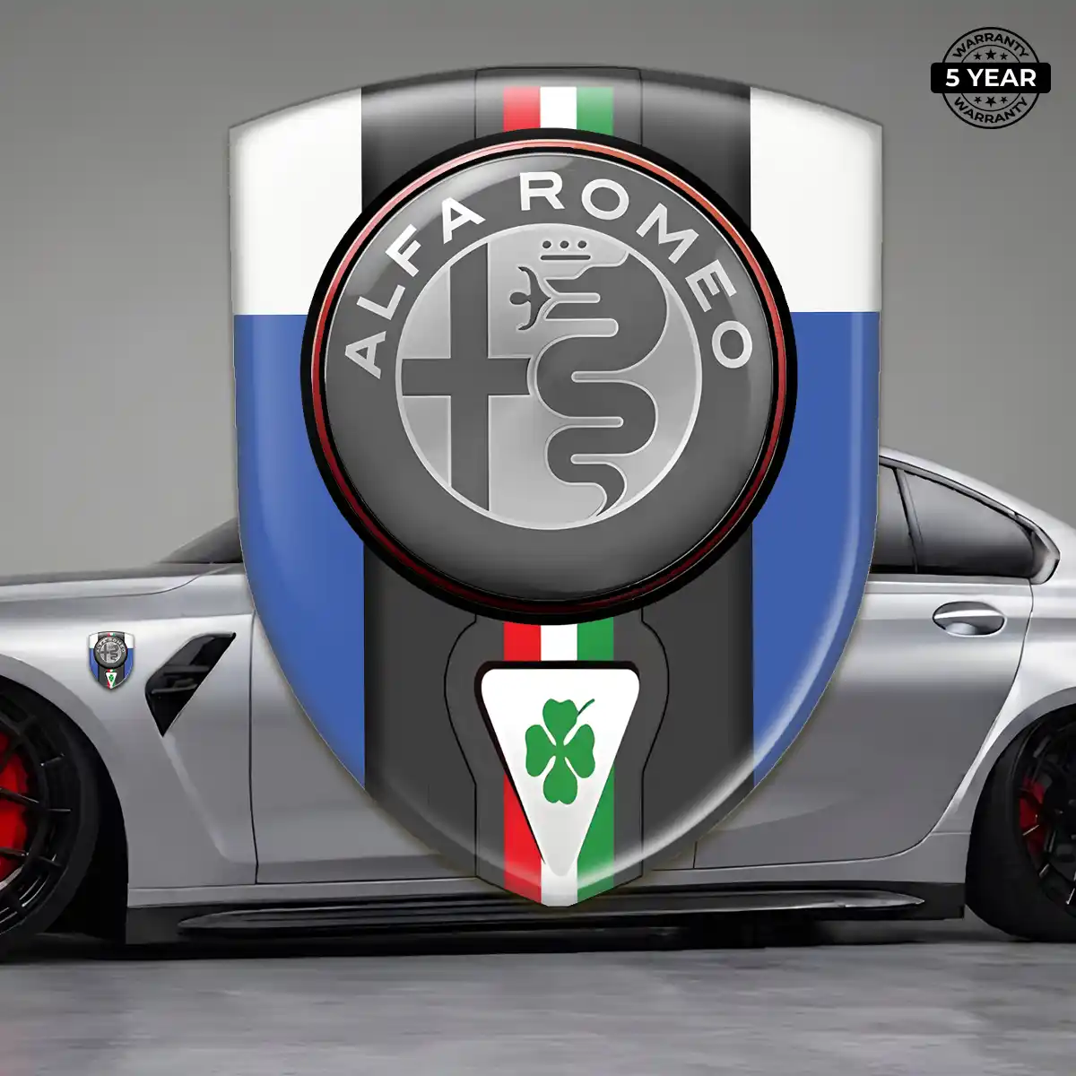 Alfa Romeo Car Emblem Overlay Prime Quality