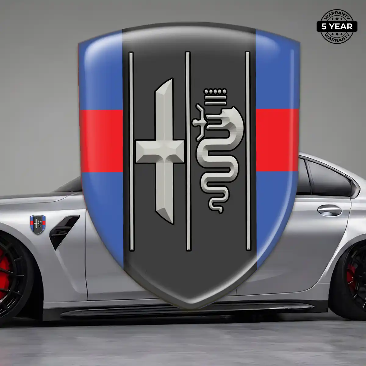Alfa Romeo Car Emblem Overlay Signature Grade