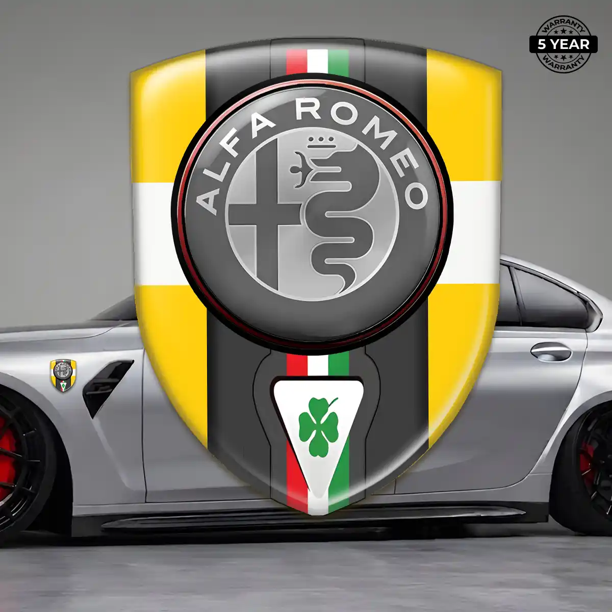 Alfa Romeo Car Emblem Overlay Superior Craft