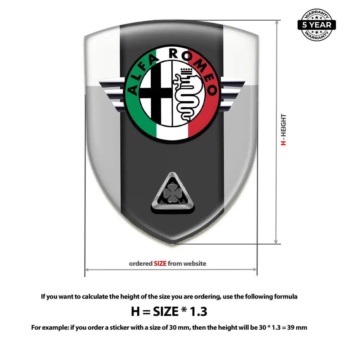 Alfa Romeo Car Emblem Sticker Exclusive Series