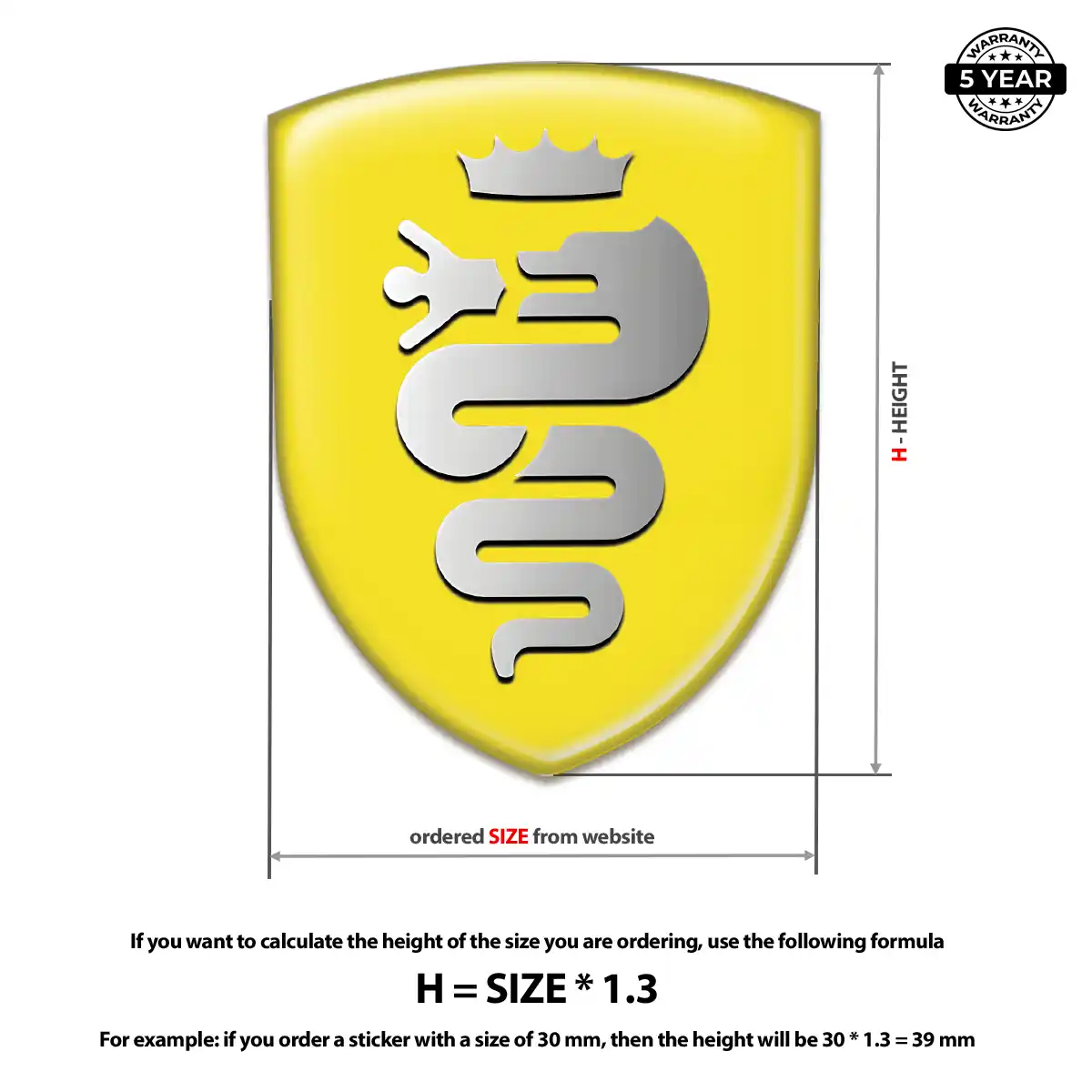 Alfa Romeo Car Emblem Sticker Prime Quality