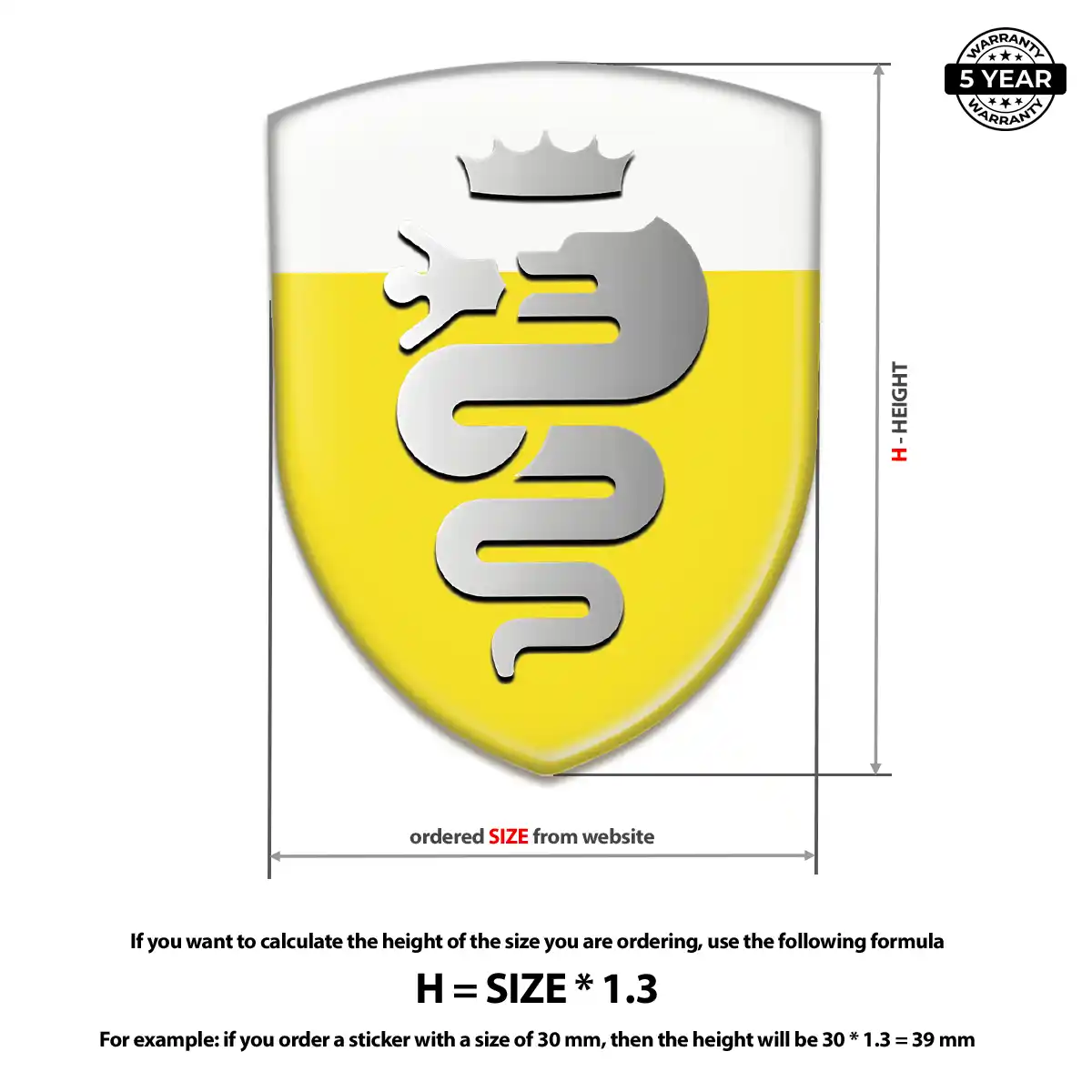 Alfa Romeo Car Emblem Sticker Sleek Style