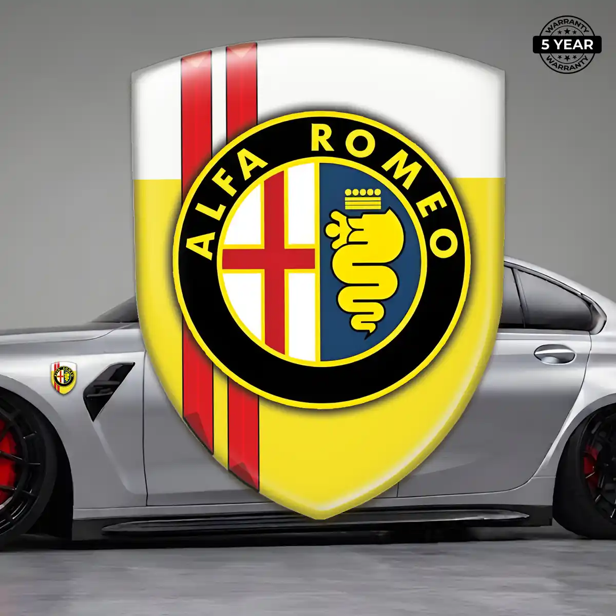 Alfa Romeo Car Logo Decal Deluxe Edition