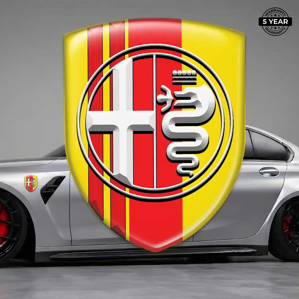 Alfa Romeo Car Logo Decal Elite Finish