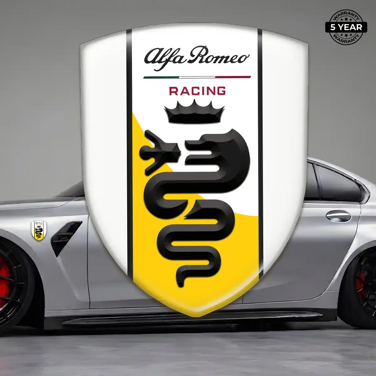 Alfa Romeo Car Logo Decal Refined Design